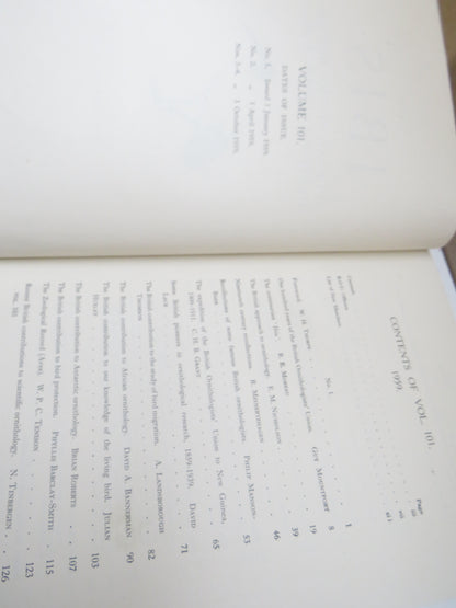 The Ibis Journal of the British Ornithologists Union Volume 101 1959 book image 6
