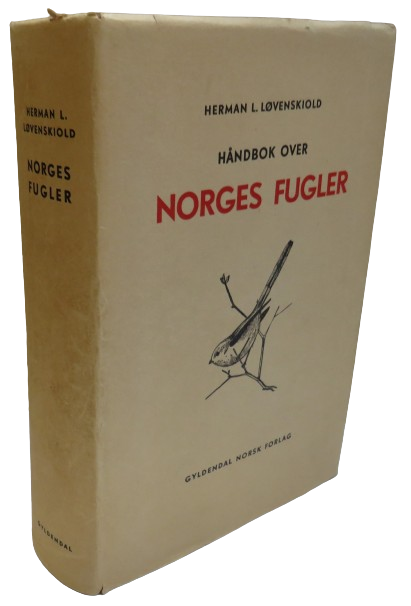 Handbok Over Norges Fugler By Herman L. Lovenskiold 1947 book front cover
