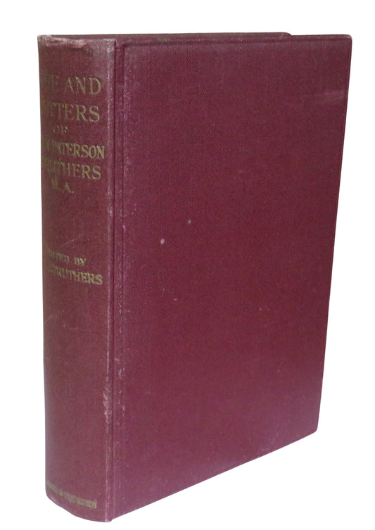 Front cover of 'life and letters of john paterson struthers late minister of greenock reformed presbyterian church'