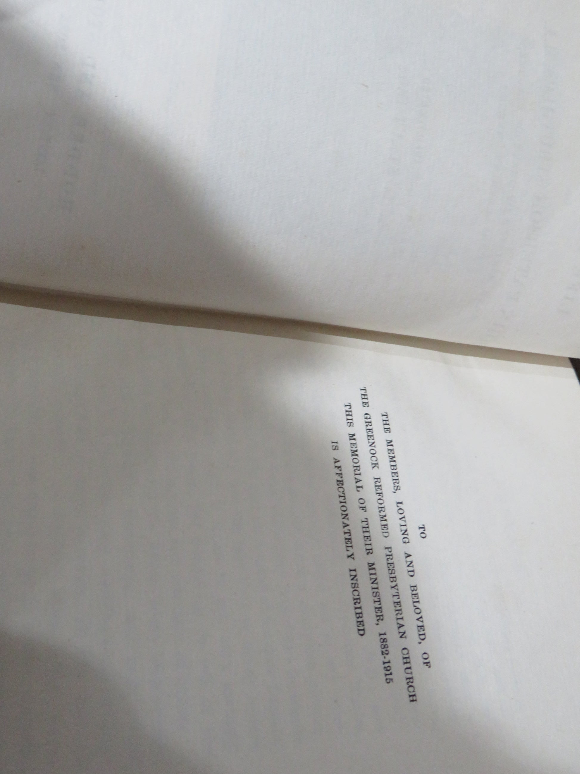 Vintage Book of 'life and letters of john paterson struthers late minister of greenock reformed presbyterian church'