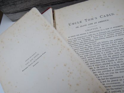 Uncle Tom's Cabin Or Slave Life In America By Mrs. H. Beecher Stowe