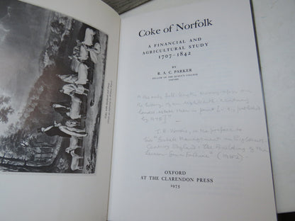 Coke of Norfolk A Financial and Agricultural Study 1707-1842 By R.A.C. Parker 1975 book image 4