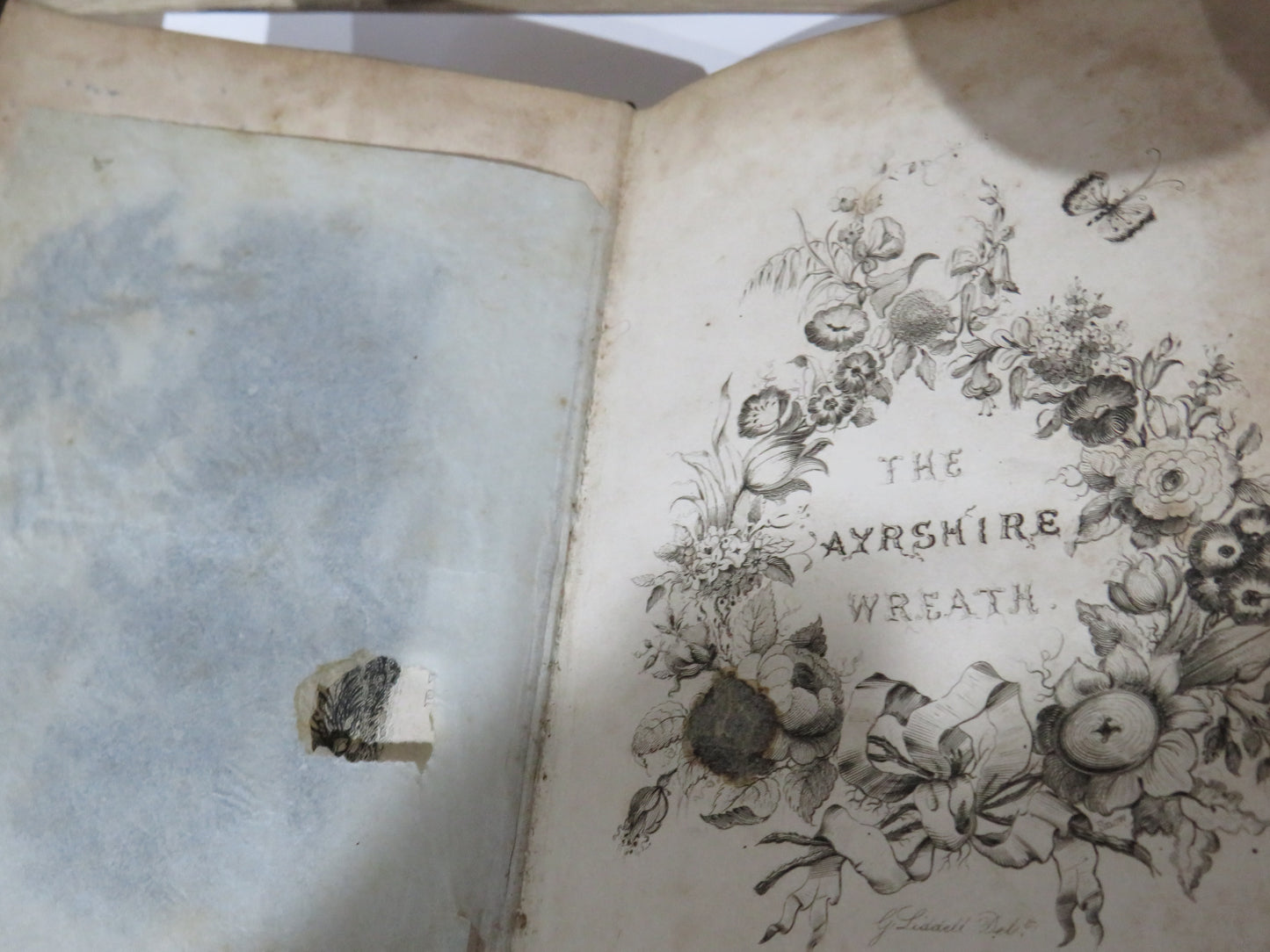 Antique Book of 'the ayrshire wreath mdcccxlv a collection of original pieces in prose and verse 1844'