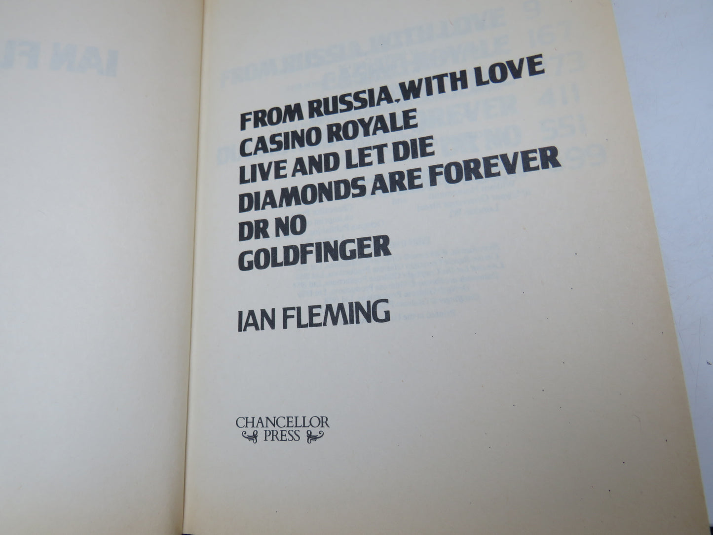 The Best of James Bond By Ian Fleming 1985 From Russia With Love, Casino Royale, Live and Let Die, Diamonds Are Forever, Dr No, Goldfinger