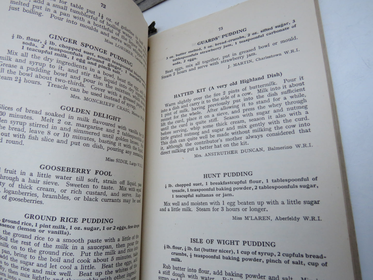 The Scottish Women's Rural Institutes Cookery Book 1938