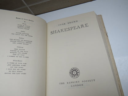 Shakespeare By Ivor Brown 1951 book image 3