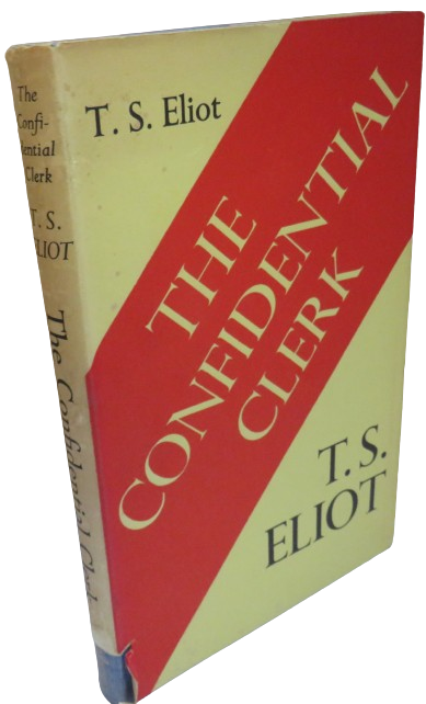 The Confidential Clerk By T.S. Eliot 1954 book front cover