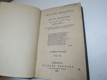 Chelsea Hospital, and Its Traditions Vol III 1838 book image 4