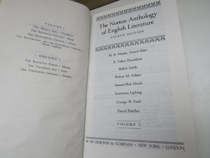 The Norton Anthology of English Literature Fourth Edition Volume 2 1979 book image 5