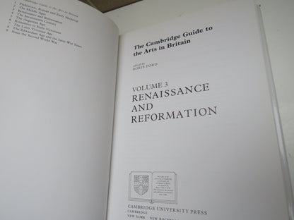 The Cambridge Guide To The Arts In Britain Edited By Boris Ford Volume 3 Renaissance and Reformation book image 3