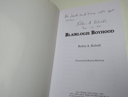 Blairlogie Boyhood By Robin A. Kelsall 1999 Author Signed book image 3