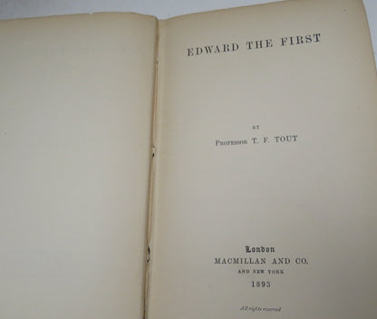 Edward The First By Professor T.F. Tout 1893 book image 3