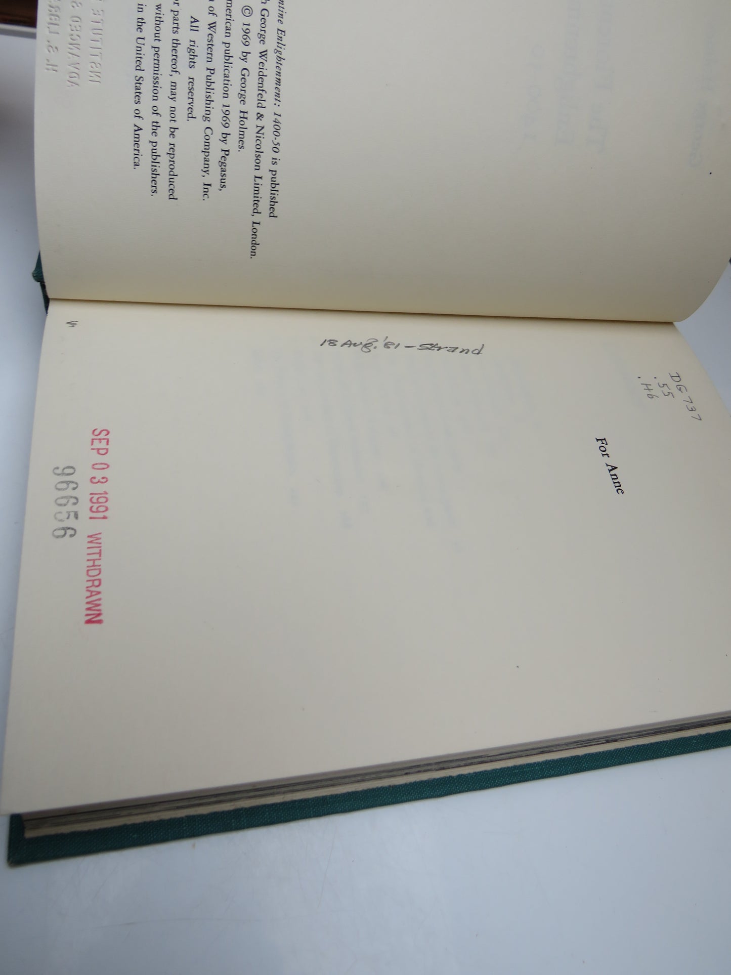 The Florentine Enlightenment 1400-50 by George Holmes 1969