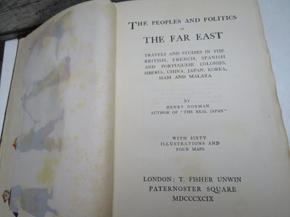 The Peoples and Politics of The Far East by Henry Norman, 1899 book image 4