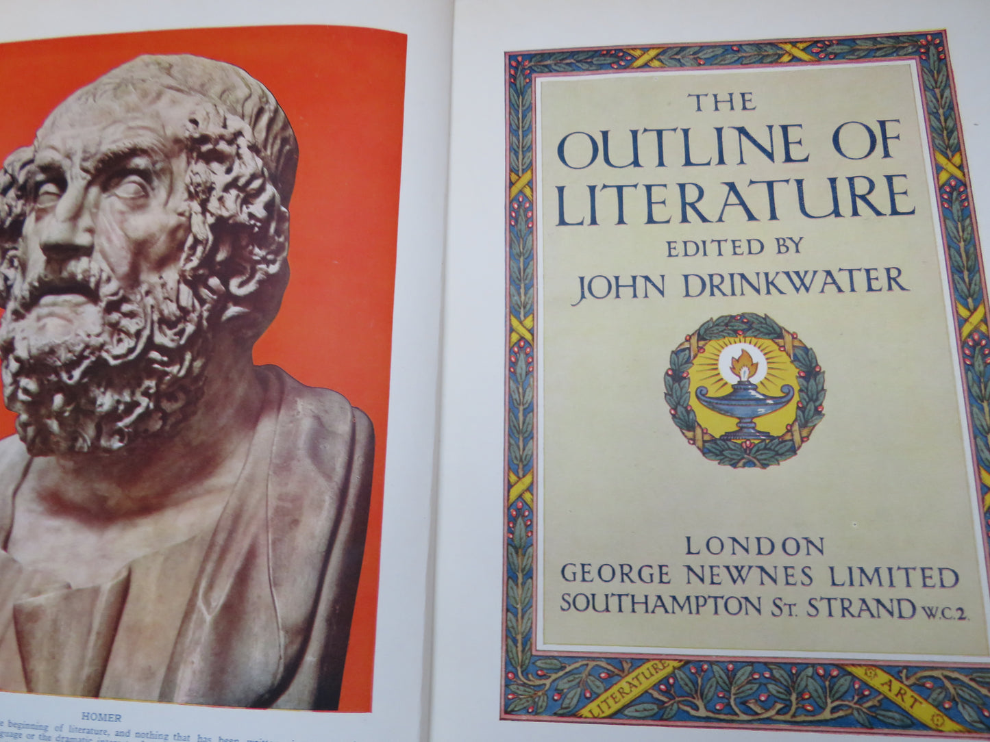 The Outline of Literature Edited By John Drinkwater Volume I & II