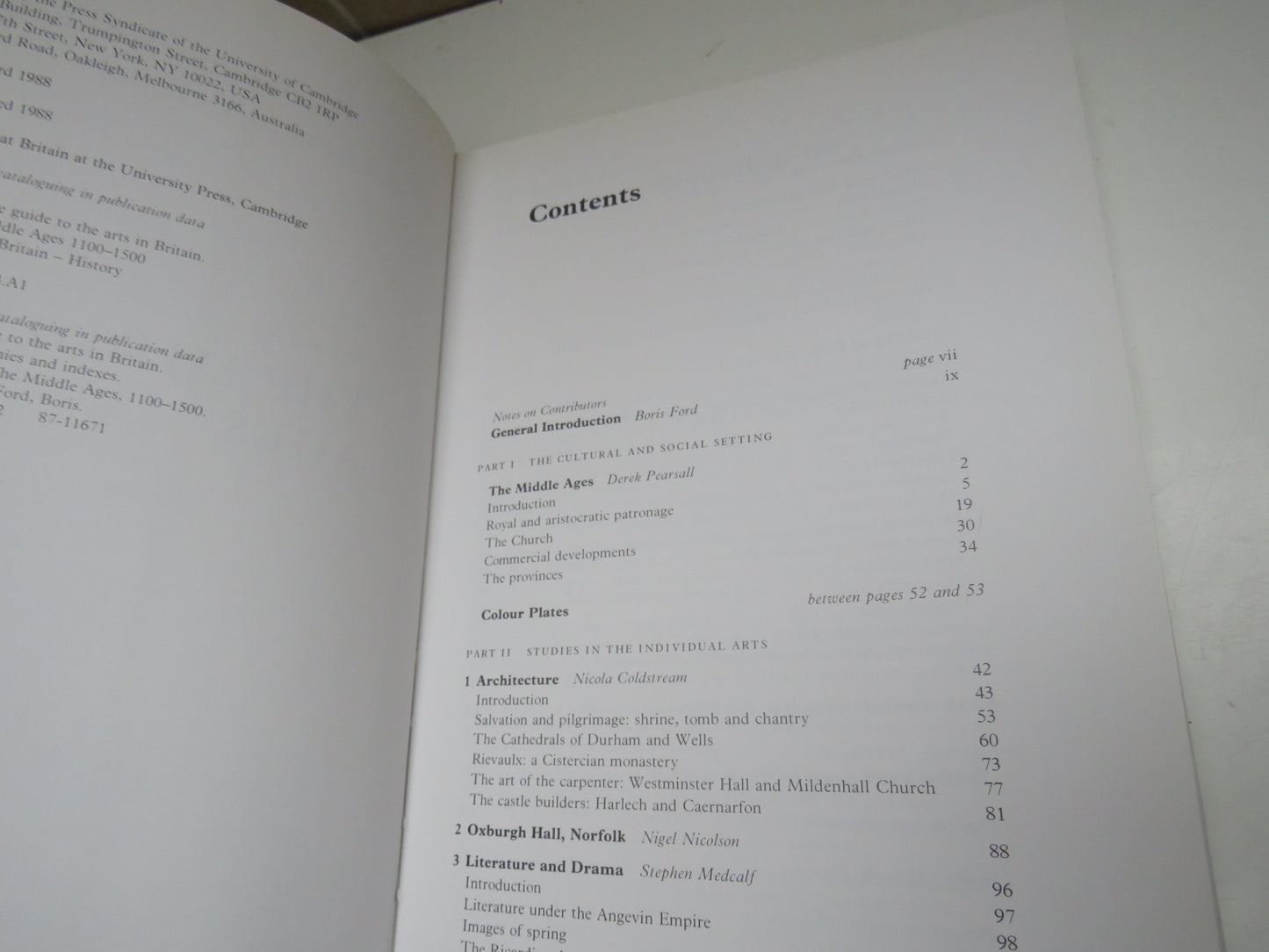 The Cambridge Guide To The Arts In Britain Volume 2 The Middle Ages 1988