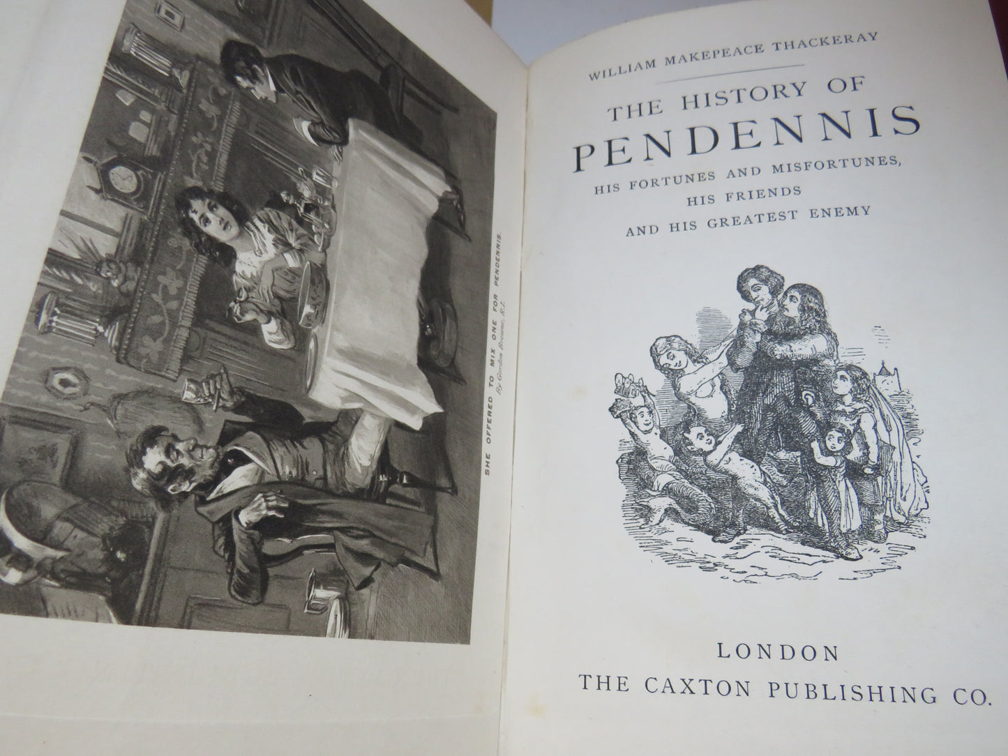 9 Volumes of The Works of William Makepeace Thackeray London Edition