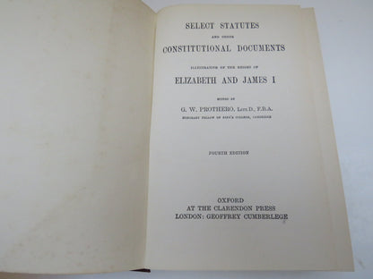 Select Statutes and Other Constitutional Documents Illustrative of the Reigns of Elizabeth and James book image 2