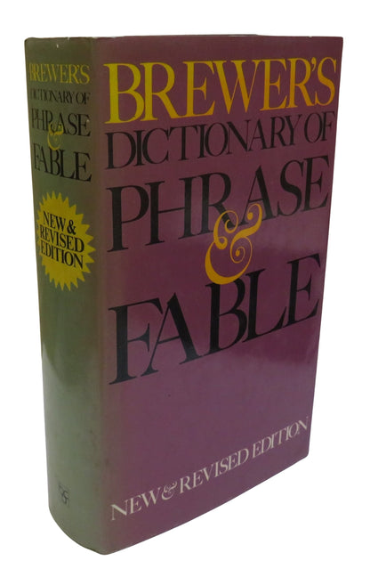 Brewer's Dictionary of Phrase and Fable Revised Edition By Ivor H. Evans 1981 book front cover