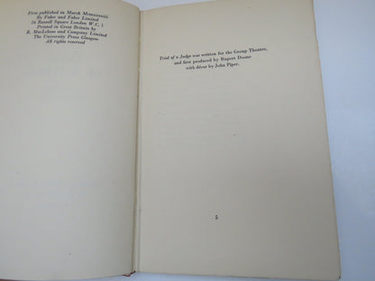 Trial of a Judge A Tragedy In Five Acts By Stephen Spender 1938 book image 4