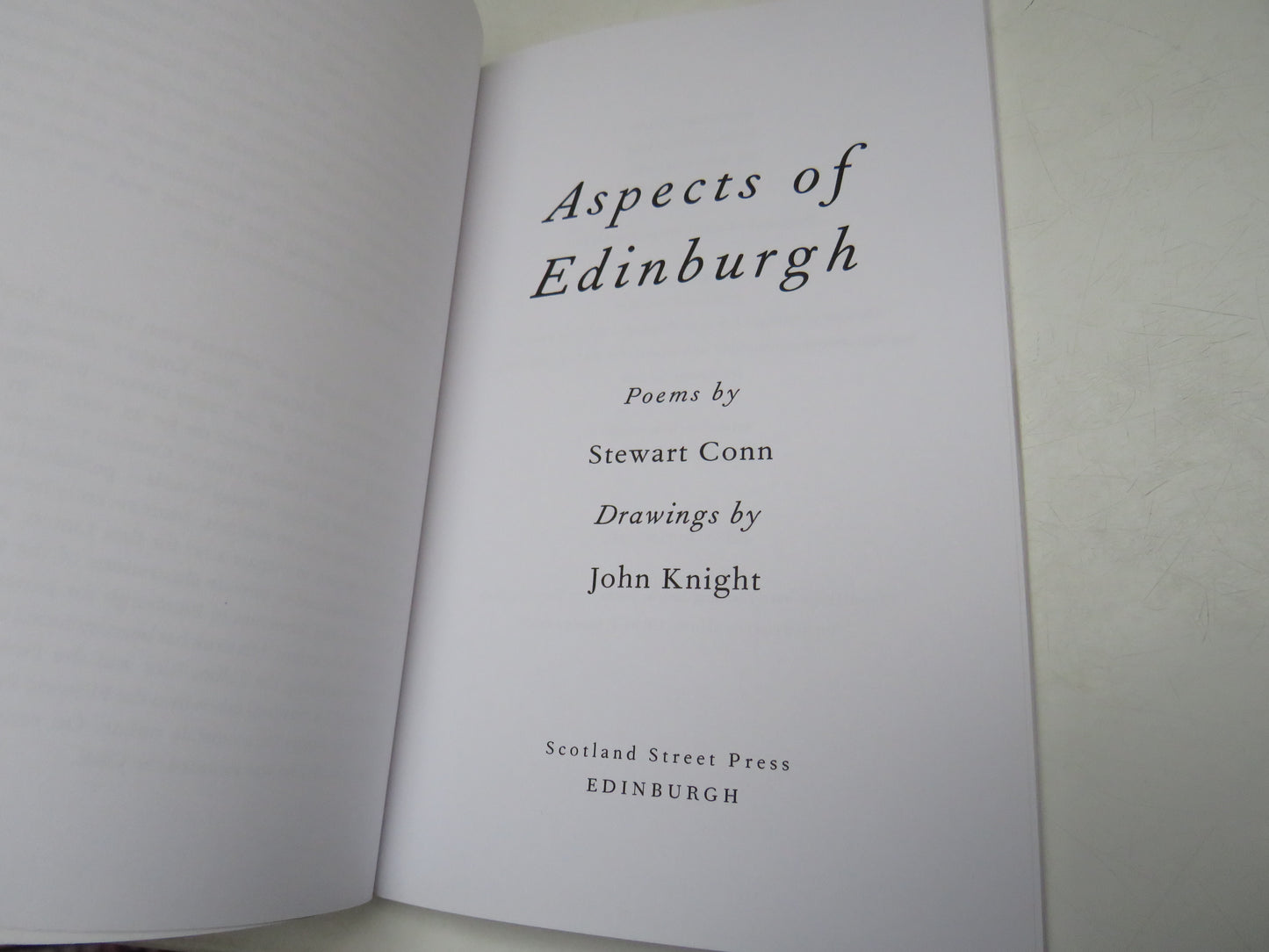 Aspects of Edinburgh by Stewart Conn, 2019