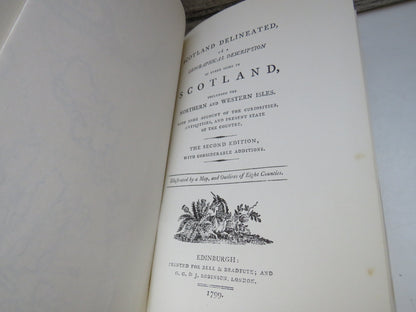Scotland Delineated By R. Heron 1975 Facsimile of the Edinburgh Edition of 1799