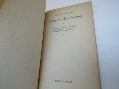 Eating People Is Wrong By Malcolm Bradbury Penguin Books 1963 book image 2