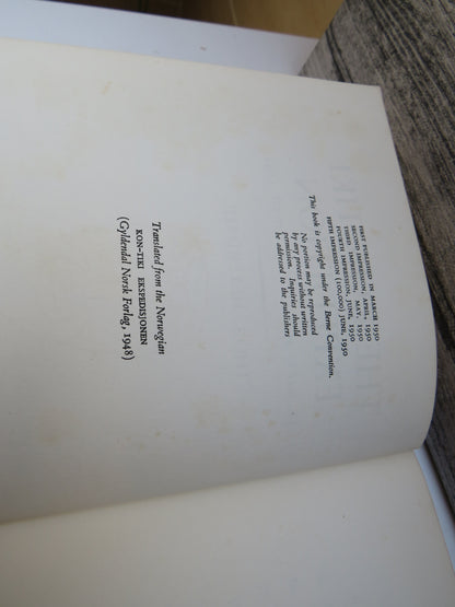The Kon-Tiki Expedition By Raft Across The South Seas By Thor Heyerdahl Translated By F. H. Lyon 1950