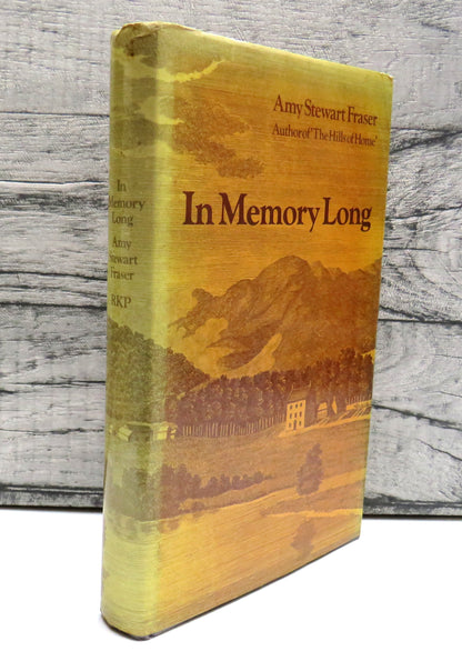 In Memory Long by Amy Stewart Fraser, 1977 book front cover