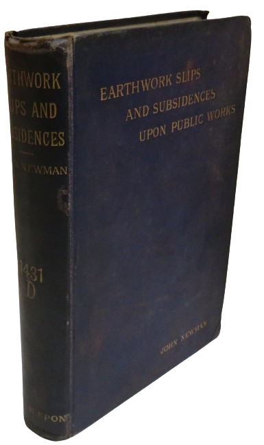 Earthwork Slips and Subsidences Upon Public Works by John Newman 1890 book front cover
