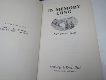 In Memory Long by Amy Stewart Fraser, 1977 book image 3
