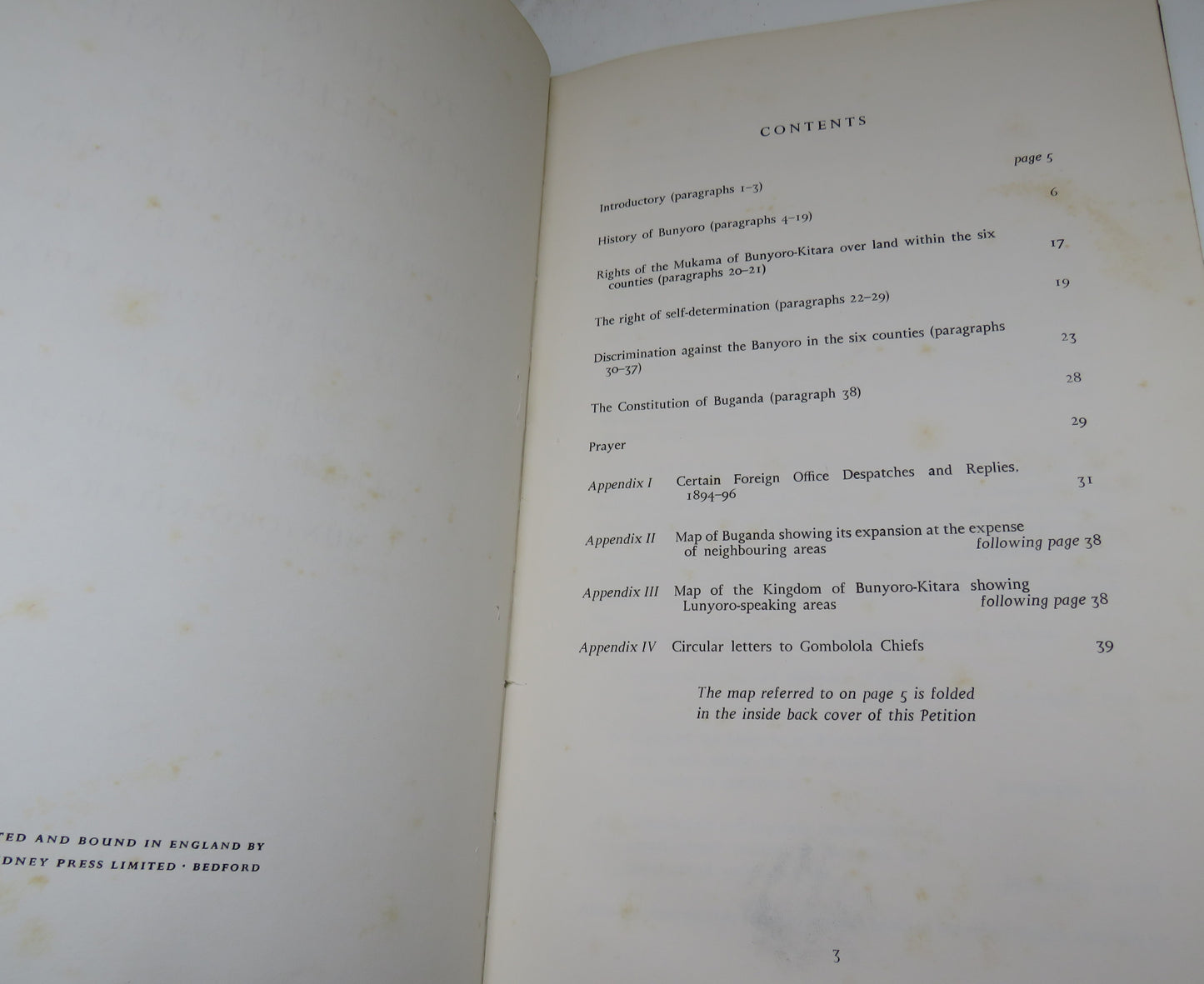 To The Queen's Most Excellent Majesty The Humble Petition Of Rukirabasaija Agutamba Omukama Sir Tito Gafabusa Winyi IV Of Bunyoro-Kitara For Himself and on Behalf of the People of Bunyoro-Kitara