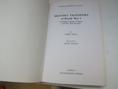 Military Transport of World War I By Chris Ellis 1970