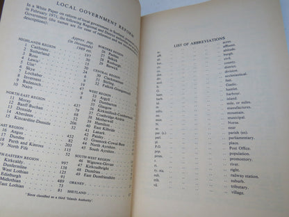 Johnston's Gazetteer of Scotland Including A Glossary of the Most Common Gaelic Names Revised By R.W. Munro 1973
