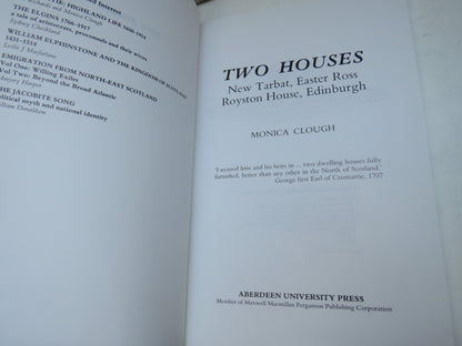 Two Houses New Tarbat, Easter Ross, Royston House, Edinburgh By Monica Clough 1990
