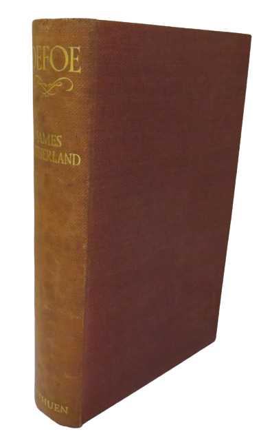 Defoe By James Sutherland 1937 1st Edition book front cover