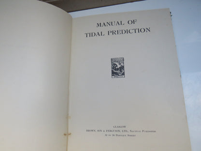 Manual of Tidal Prediction, Brown, Son & Ferguson Ltd, 1950 book image 5