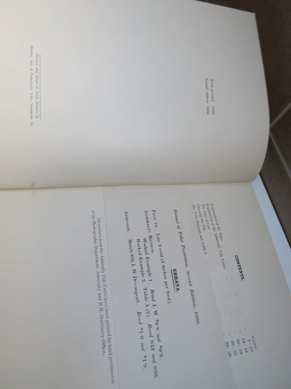 Manual of Tidal Prediction, Brown, Son & Ferguson Ltd, 1950 book image 6