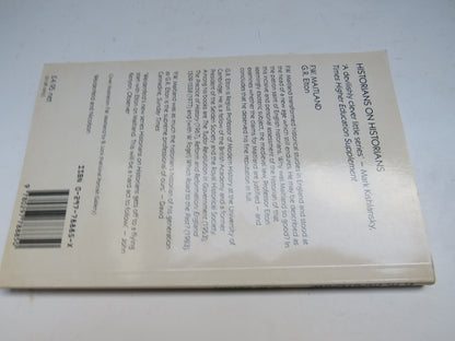 F. W. Maitland By G. R. Elton 1986