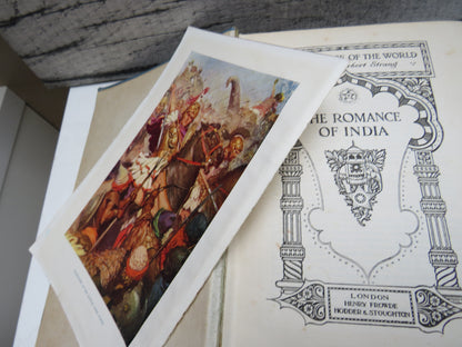The Romance of the World, The Romance of India, edited by Herbert Strang book image 3