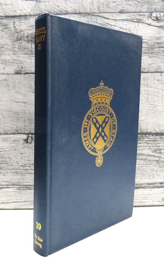The Stair Society Miscellany Three By Various Authors Edited By Professor W. M. Gordon 1992