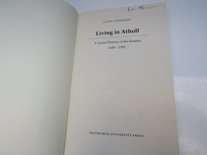 Living in Atholl, A Social History of the Estates 1685-1785 by Leah Leneman, 1986 book image 2