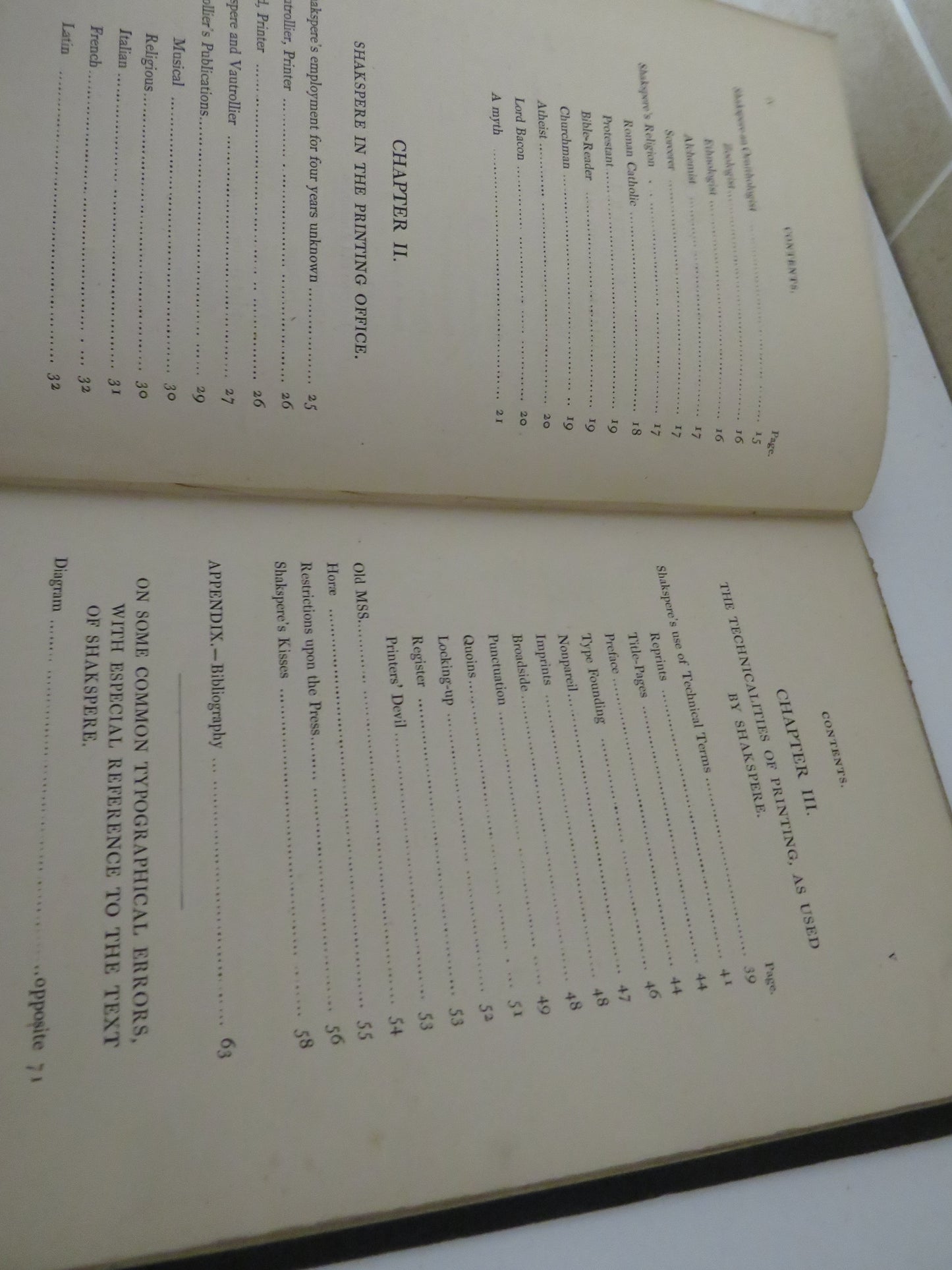 Shakspere and Typography The Art of Printing Also Remarks Upon Some Common Typographical Errors By William Blades 1872