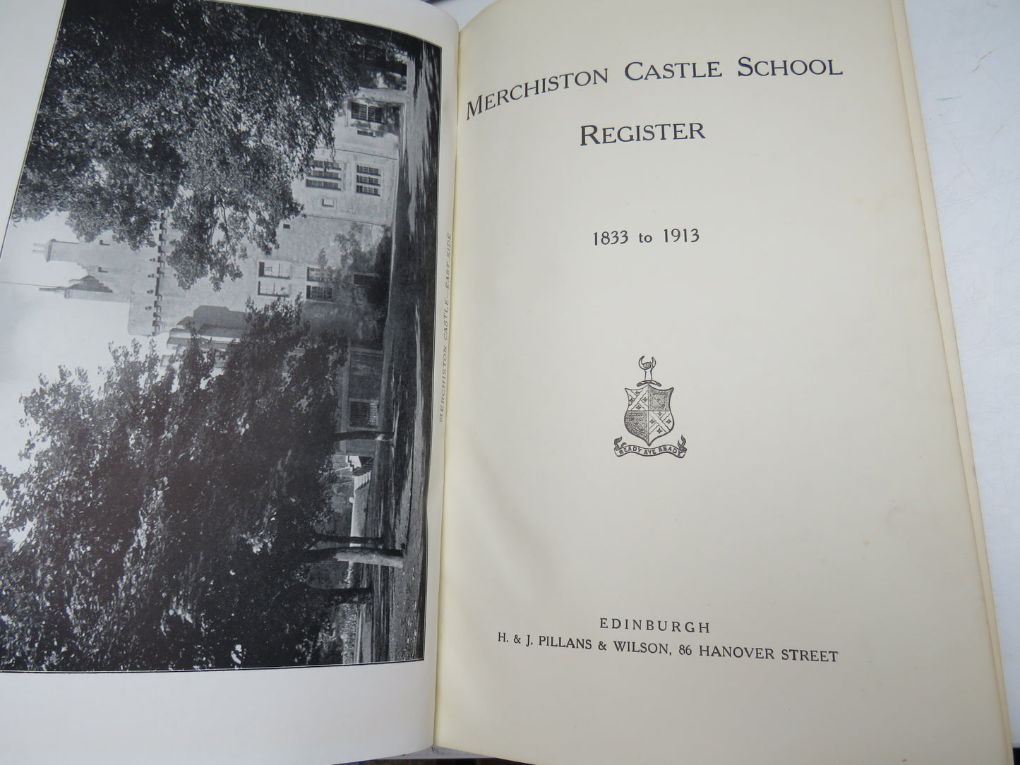 Merchiston Castle School Register 1833 to 1913