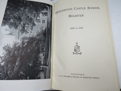 Merchiston Castle School Register 1833 to 1913 book image 4
