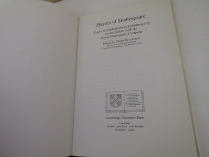Players Of Shakespeare Essays In Shakespearean Performance By Twelve Players With The Royal Shakespe book image 4