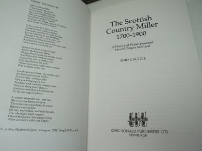 The Scottish Country Miller 1700-1900 A History Of Water-Powered Meal Milling In Scotland By Enid Ga book image 3