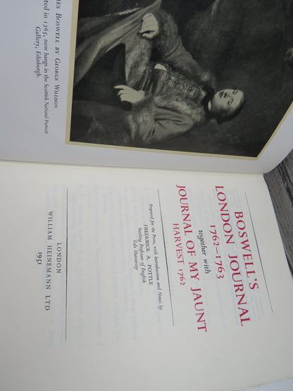 Boswell's London Journal 1762-1763 together with Journal Of My Jaunt, Harvest 1762 (Historical Journ book image 5