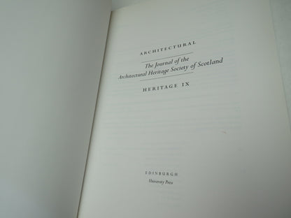 Architectural The Journal of The Architectural Heritage IX 1998 book image 4