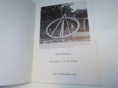 Sundials by Christopher St J. H. Daniel, 1986 book image 3